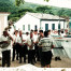 Procissão de Na Sa dos Navegantes na praça da Freguesia do Ribeirão, final da década de 1990.